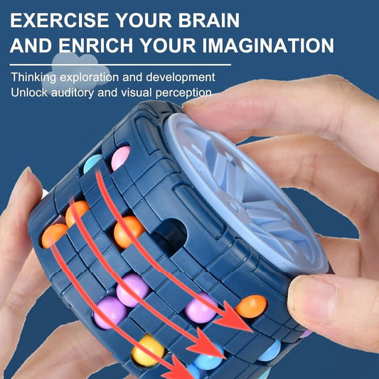 3D Rotating Puzzle Toy – Fidget Spinner & Brain Game Combo