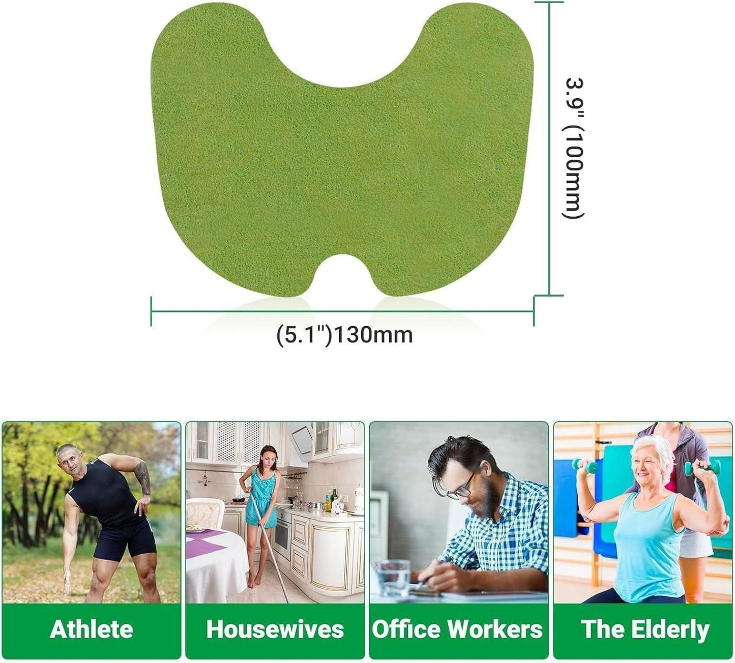 Painshield™Herbal Self-Heating Knee Patches – Natural Arthritis & Joint Pain Relief, Improves Mobility & Reduces Stiffness (10 Patches)