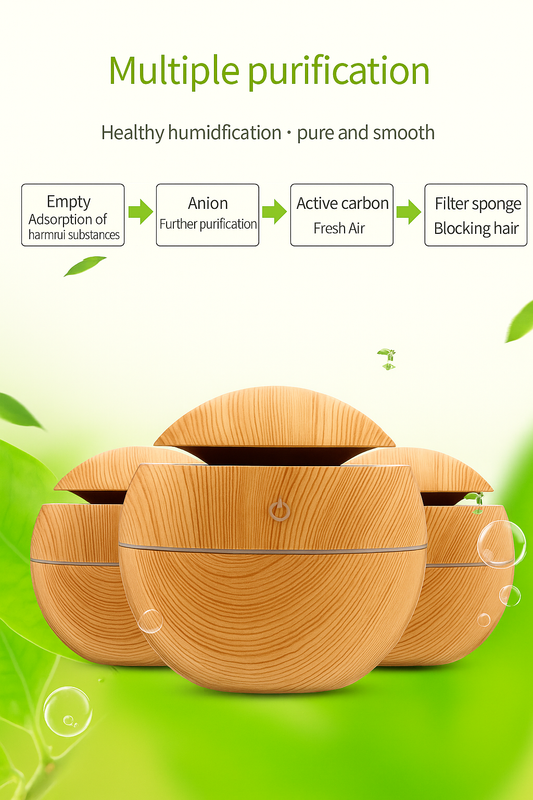 Wooden Cool™ Ultrasonic Cool Mist Humidifier