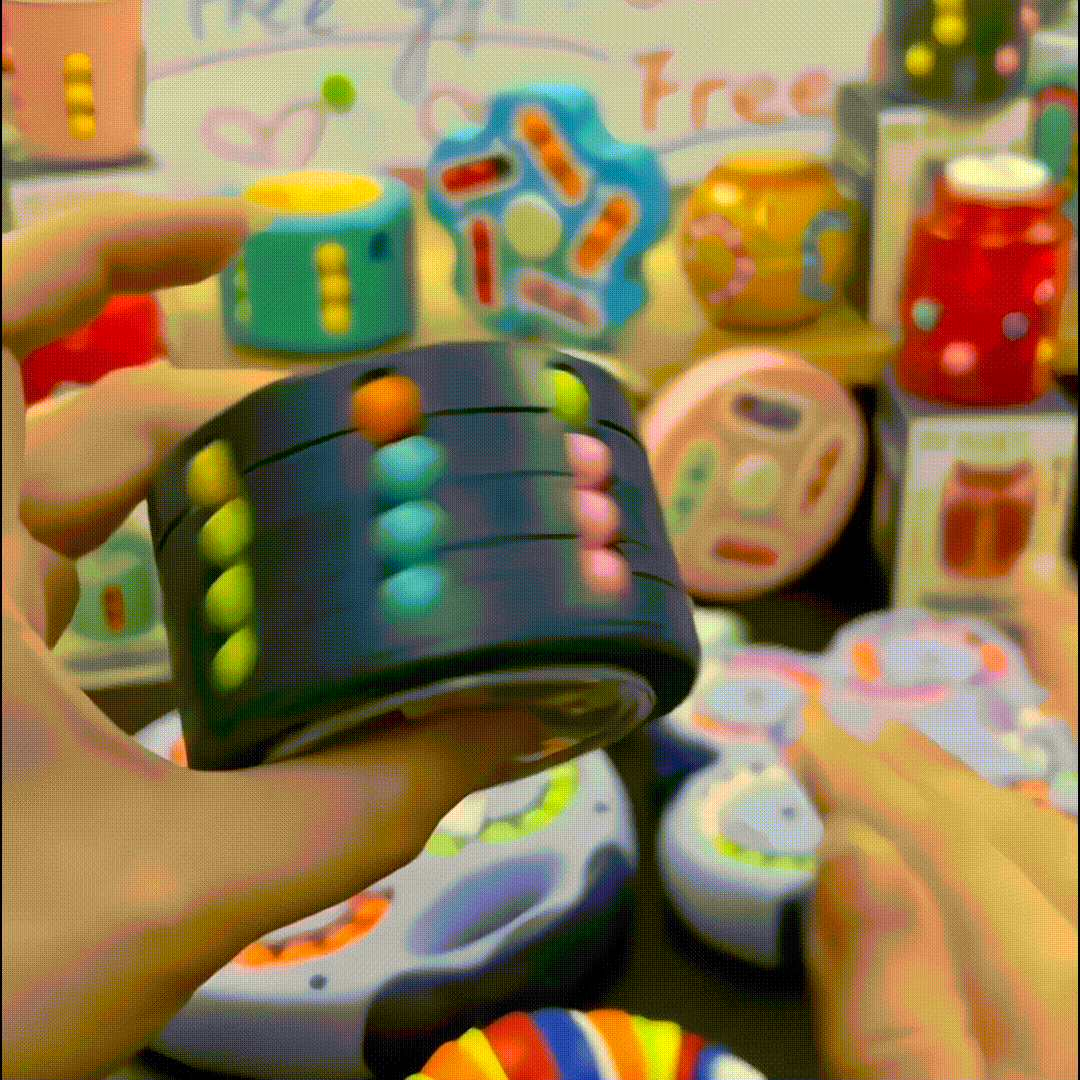 3D Rotating Puzzle Toy – Fidget Spinner & Brain Game Combo