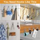 Heavy-Duty Transparent Wall Hooks – No Drill, No Mess!