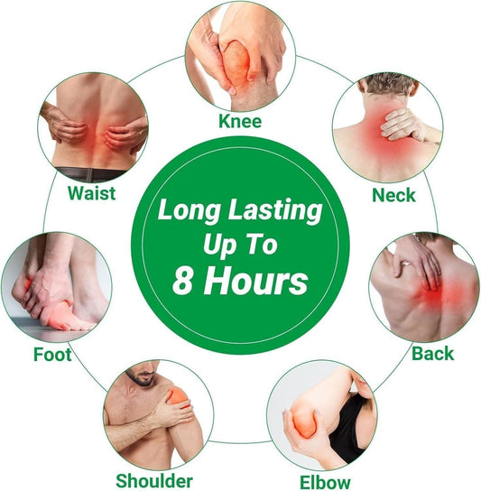 Painshield™Herbal Self-Heating Knee Patches – Natural Arthritis & Joint Pain Relief, Improves Mobility & Reduces Stiffness (10 Patches)