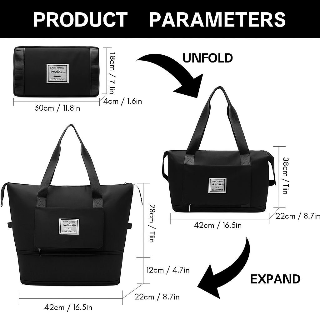 Smart Travel Duffel Bag – Lightweight, Stylish & Spacious